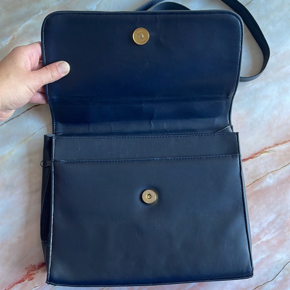 VINTAGE | Navy quilted shoulder bag - Picture 4 of 11